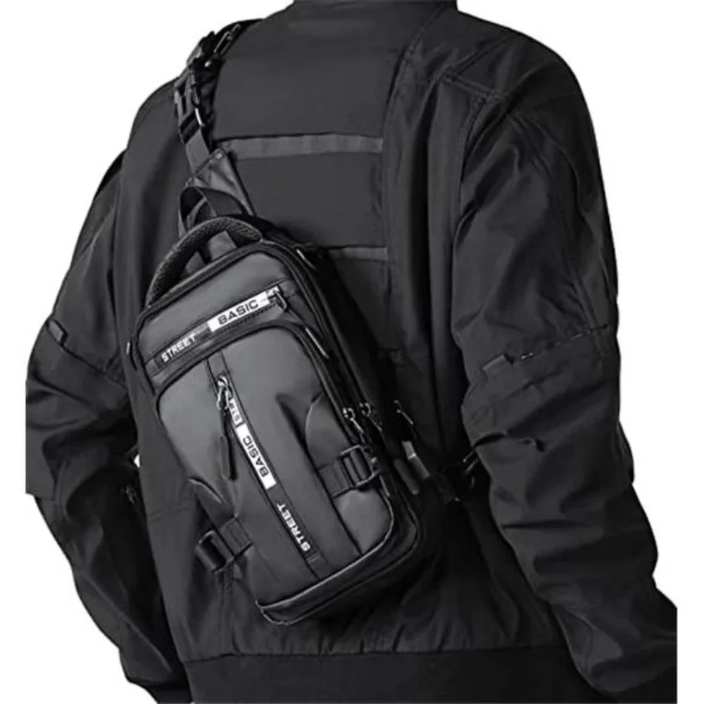 Anti Theft Sling Crossbody Backpack Shoulder Bag for Men Lightweight
